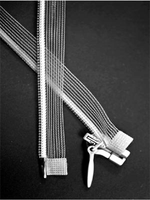 Transparent zipper 40 cm open end - WHITE (fehér)